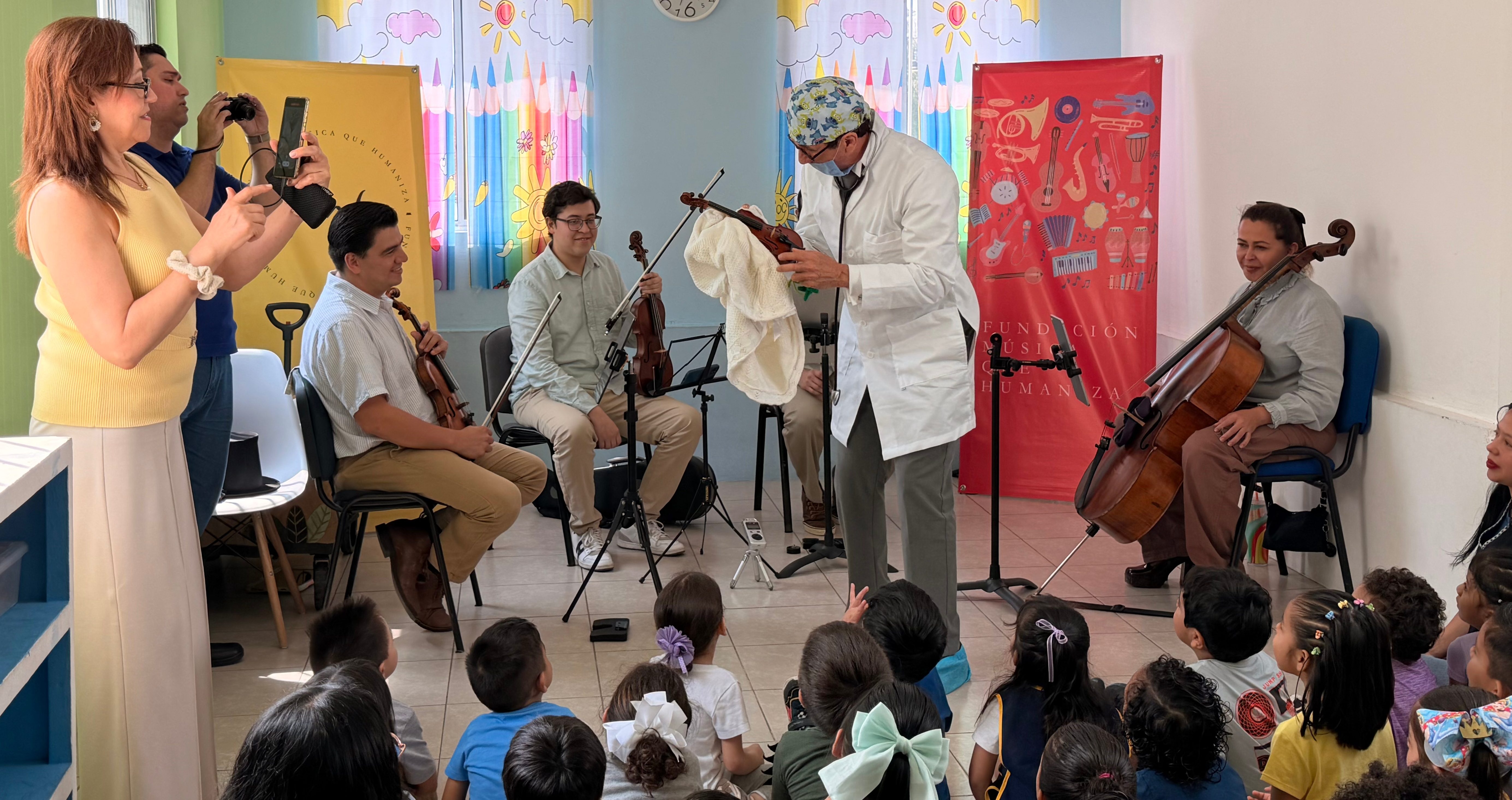 Risas, canto y descubrimiento musical en “El cuarteto y el secreto de la música”