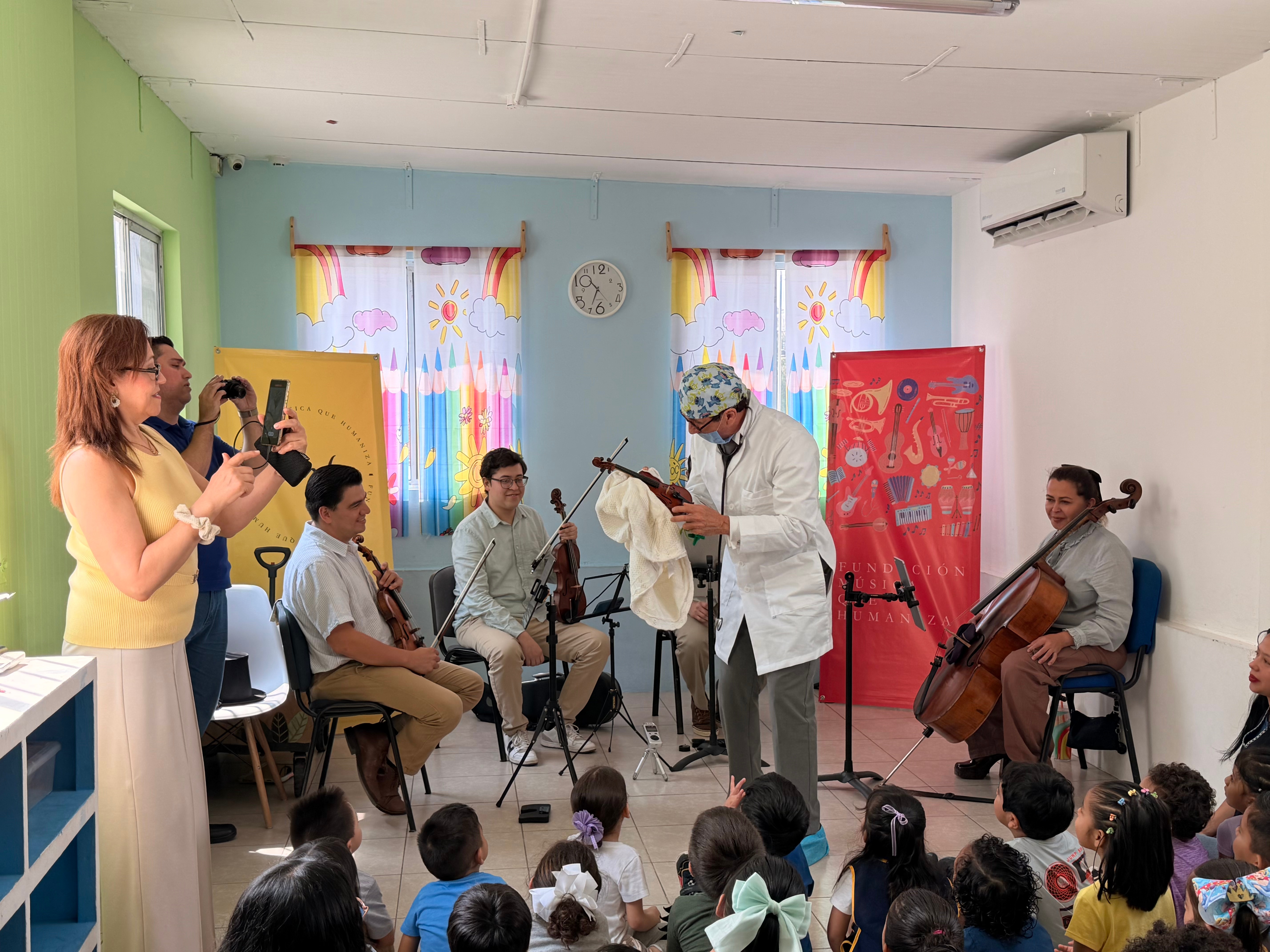 Risas, canto y descubrimiento musical en “El cuarteto y el secreto de la música”